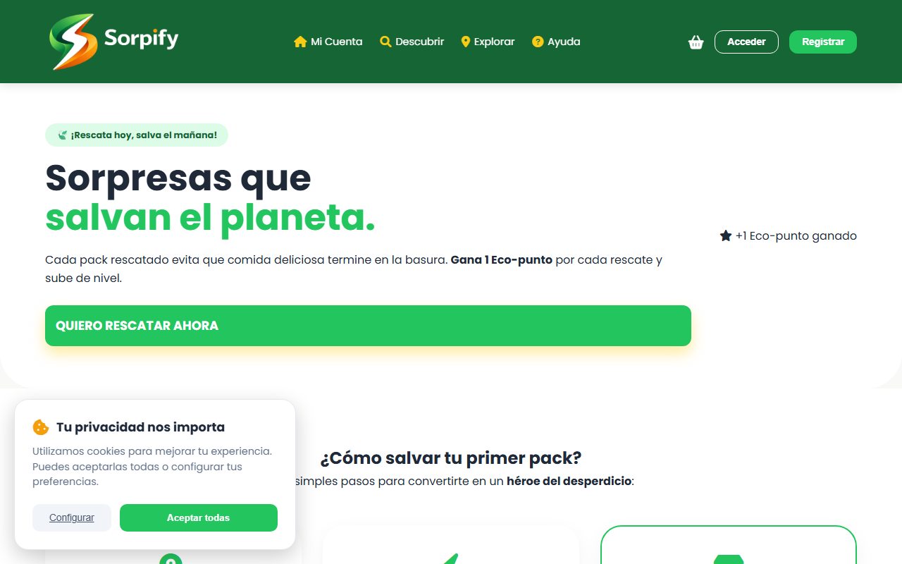 Vista previa de Sorpify