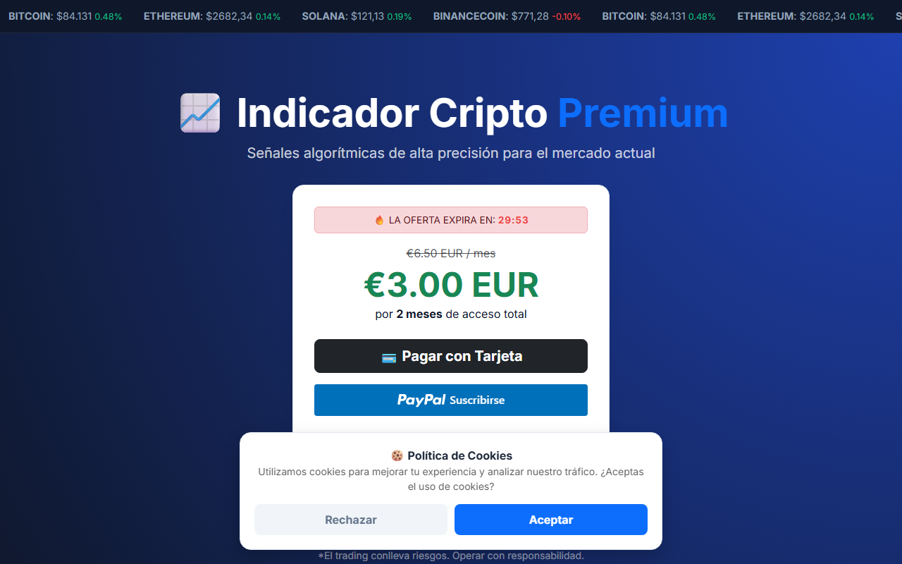 Vista previa de Trading Pro